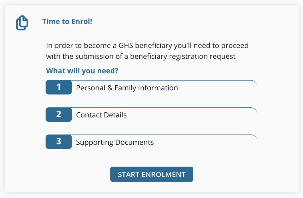 Start Enrolment
